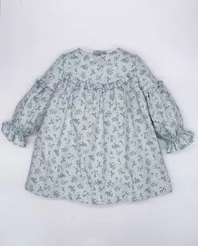 Голубое хлопковое платье для девочки Fina Ejerique, светло-синий