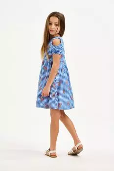 Голубое платье Nicole Miller, синий