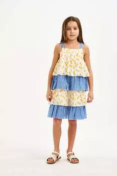 Голубое платье Nicole Miller, синий