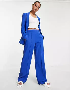 Голубой блейзер оверсайз сшитый на заказ Pieces