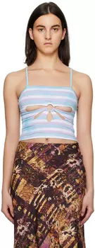 Голубой цветочный камзол Collina Strada