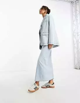 Голубой джинсовый пиджак NA-KD