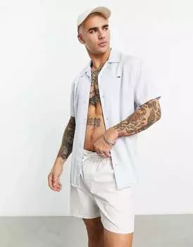 Голубой классический крой с короткими рукавами Tommy Jeans