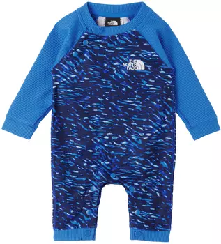 Голубой комбинезон базового слоя The North Face Kids