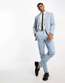 Голубой костюмные брюки узкого кроя Jack & Jones Premium