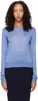 Голубой свитер с бисером Vivienne Westwood