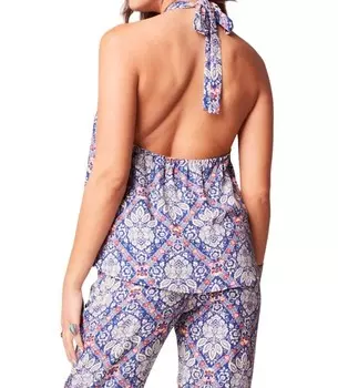 Голубой топ Carmen с бретельками на бретельках Blue Egret band of the free