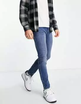 Голубые эластичные джинсы скинни Jack & Jones Intelligence Liam