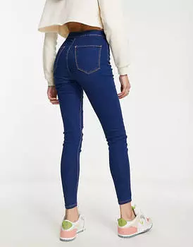 Голубые джеггинсы Bershka