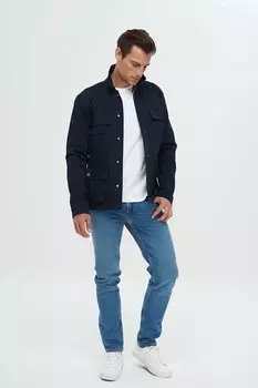 Голубые джинсовые брюки узкого кроя с нормальной талией Matthew E 125-019 CROSS JEANS
