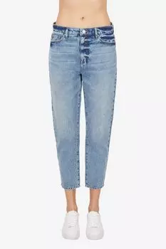 Голубые джинсовые джинсы-бойфренды Armani Exchange, синий