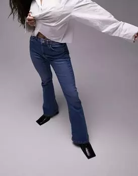 Голубые джинсы-клеш Topshop Jamie