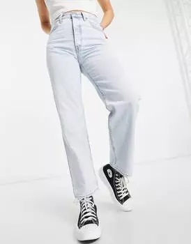 Голубые джинсы прямого кроя Levi's прямого кроя по щиколотку