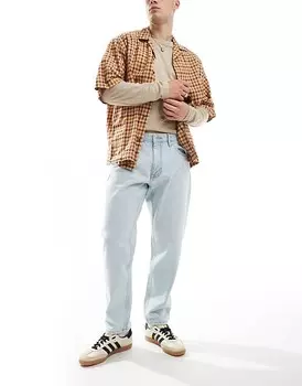 Голубые джинсы Pull&Bear стандартной посадки