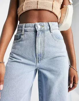 Голубые джинсы с широкими штанинами Only Giulia