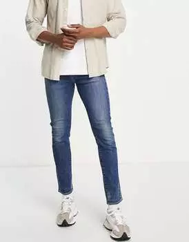 Голубые джинсы скинни Levi's 510