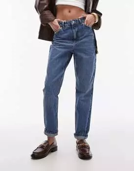 Голубые джинсы Topshop Original Mom