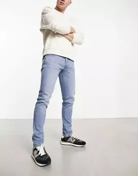 Голубые джинсы узкого кроя Jack & Jones