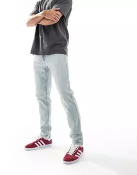 Голубые отложные джинсы River Island