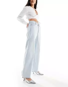 Голубые прямые джинсы River Island в стиле 90-х годов