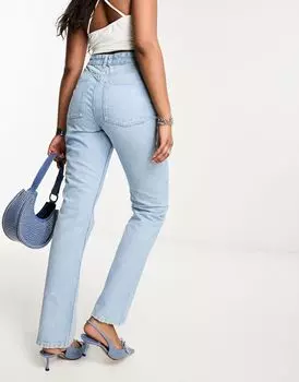Голубые прямые джинсы в стиле 90-х ASOS DESIGN