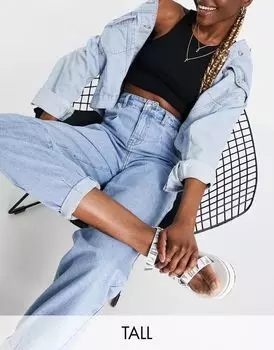 Голубые расклешенные джинсы DTT Tall Grace Don't Think Twice