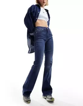 Голубые расклешенные джинсы с завышенной талией Tommy Jeans Sylvia