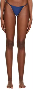 Голубые роскошные стринги с цепочкой Fleur du Mal