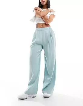 Голубые широкие брюки ASOS