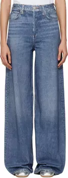 Голубые широкие брюки Miramar Terry Sofie для дома rag & bone