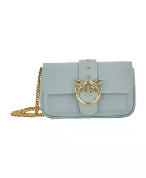 Голубые сумки Love с одним карманом и vitello Pinko, синий