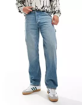 Голубые винтажные джинсы с широкими штанинами Jack & Jones Eddie