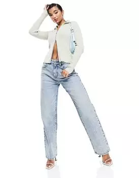 Голубые выстиранные джинсы для папы ASYOU 90-х