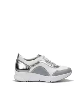 Голубые женские кожаные кроссовки Dorking на шнуровке Dorking, синий