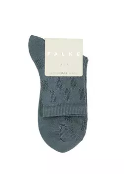 Голубые женские носки в рубчик Falke