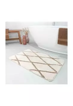 Гомер ЖИВУЩИЙ | Коврик для ванной > Сан Боза < | Ворс: 100% полиэстер | Высота: 20 мм | Оптика: этническая homie LIVING, цвет Beige/Sand