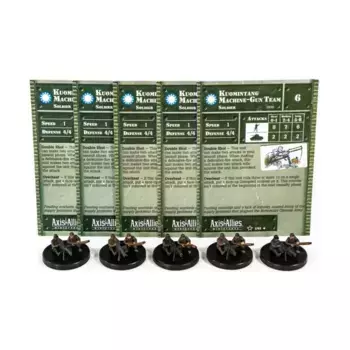 Гоминьдановская пулеметная команда (U) x5, Axis & Allies - Collectible Miniatures Game - Set #2 Singles