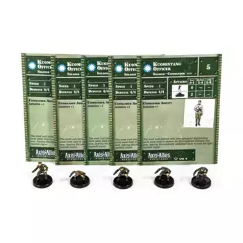 Гоминьдановский офицер (U) x5, Axis & Allies - Collectible Miniatures Game - Set #2 Singles