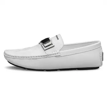 Gommino Лоферы мужские белый Wen Nai