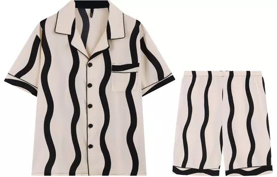 Gongdie Men Pajama set, Абрикос - Мужская модель