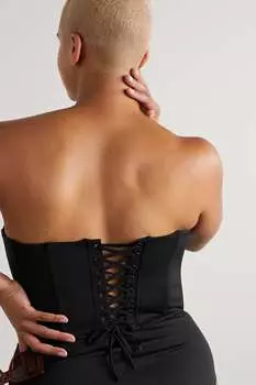 GOOD AMERICAN Лиф бикини Sculpt с бюстье, черный