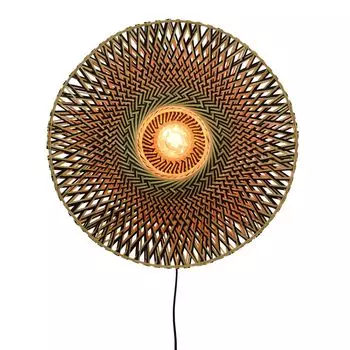 Good&MoJo I настенный светильник I Bali I бамбук I 60x15см I черный/натуральный I M, коричневый