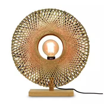 Good&MoJo I настольная лампа I Калимантан I бамбук I вертикальный I 44 см I лист/природа. ЯВЛЯЕТСЯ, коричневый