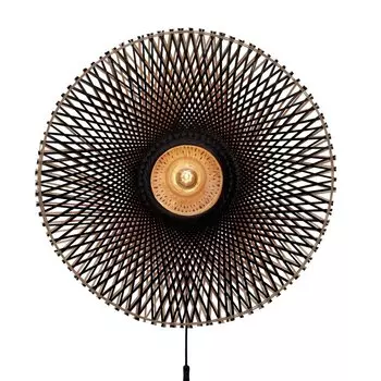 GOOD&MOJO - Настенный светильник Kalimantan - бамбук/черный - 87см