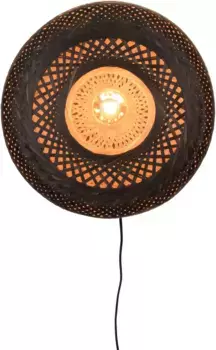 GOOD&MOJO Настенный светильник "Палаван", лампа E27 | без лампочек 40 см, Высота: 40 см, черный