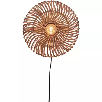 GOOD&MOJO Настенный светильник «ZANZIBAR», 1 лампочка, лампа E27 | без лампочек, устойчивый, коричневый