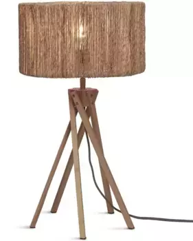 GOOD&MOJO Настольная лампа "IGUAZU", 1 лампочка, лампочка E27 | без лампочек, устойчивый 30 см, Высота: 45,00 см., коричневый