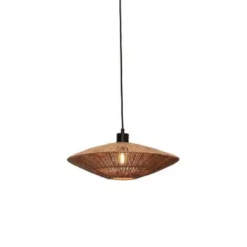 GOOD&MOJO - Подвесной светильник Iguazu - джут - Подвесной светильник 40см - Лампа для обеденного стола - Лампа для гостиной - Лампа для спальни - Гостиная, коричневый