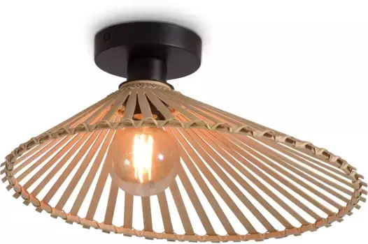 GOOD&MOJO Потолочный светильник "Бромо", лампа E27 | без лампочек 40 см, Высота: 13 см, цвет natur