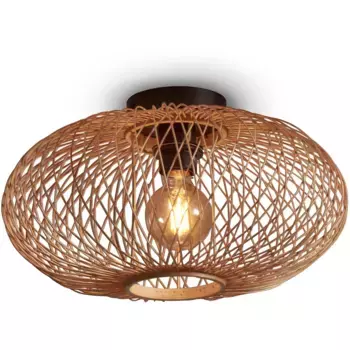 GOOD&MOJO Потолочный светильник «CANGO», 1 лампочка, лампочка E27 | без лампочек, устойчивый, коричневый